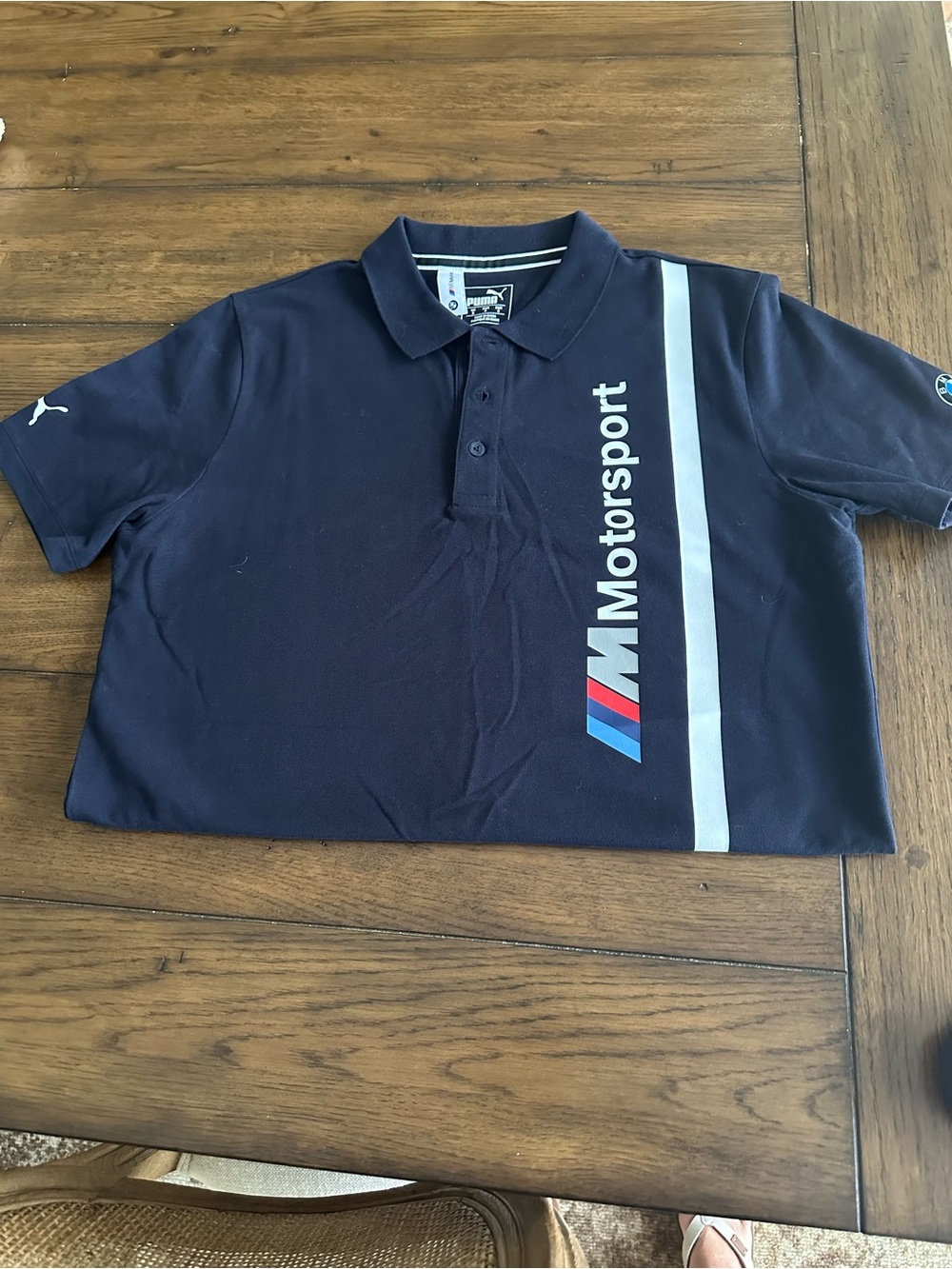 Men’s Puma size small BMW Polo with Blue and White Roundel